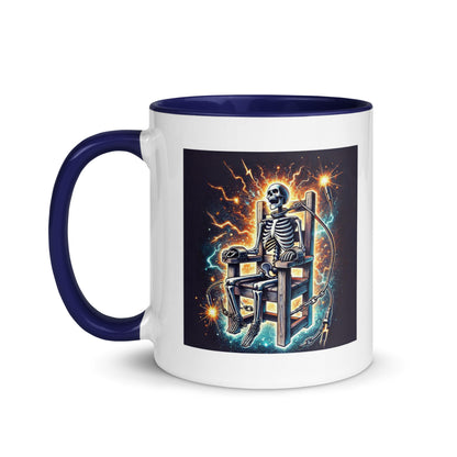 Halloween Skeleton Electric Chair Color Mug