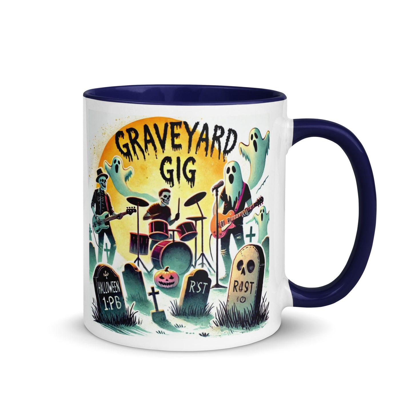 Ghosts and Tombstones Color Mug