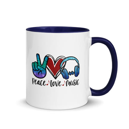 Peace Love Music Color Mug
