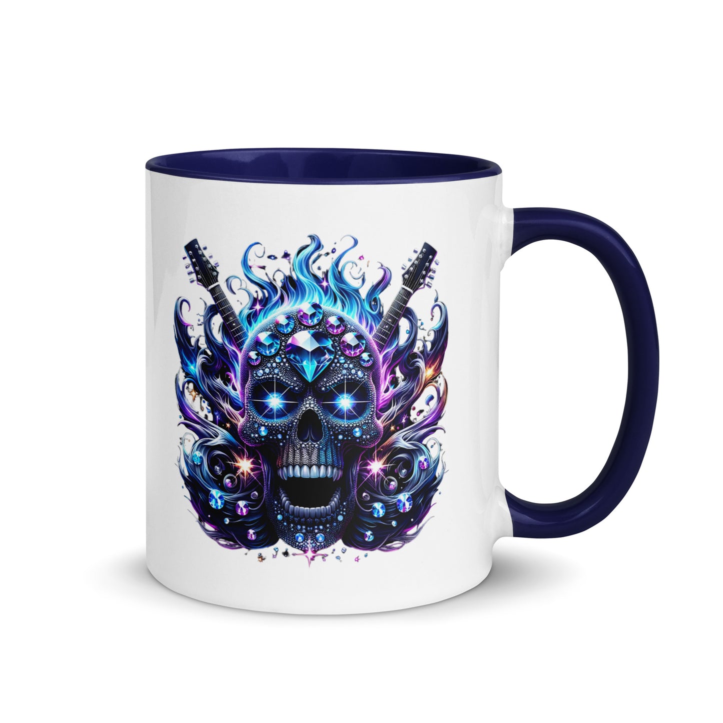Diamond Skull Bling Color Mug