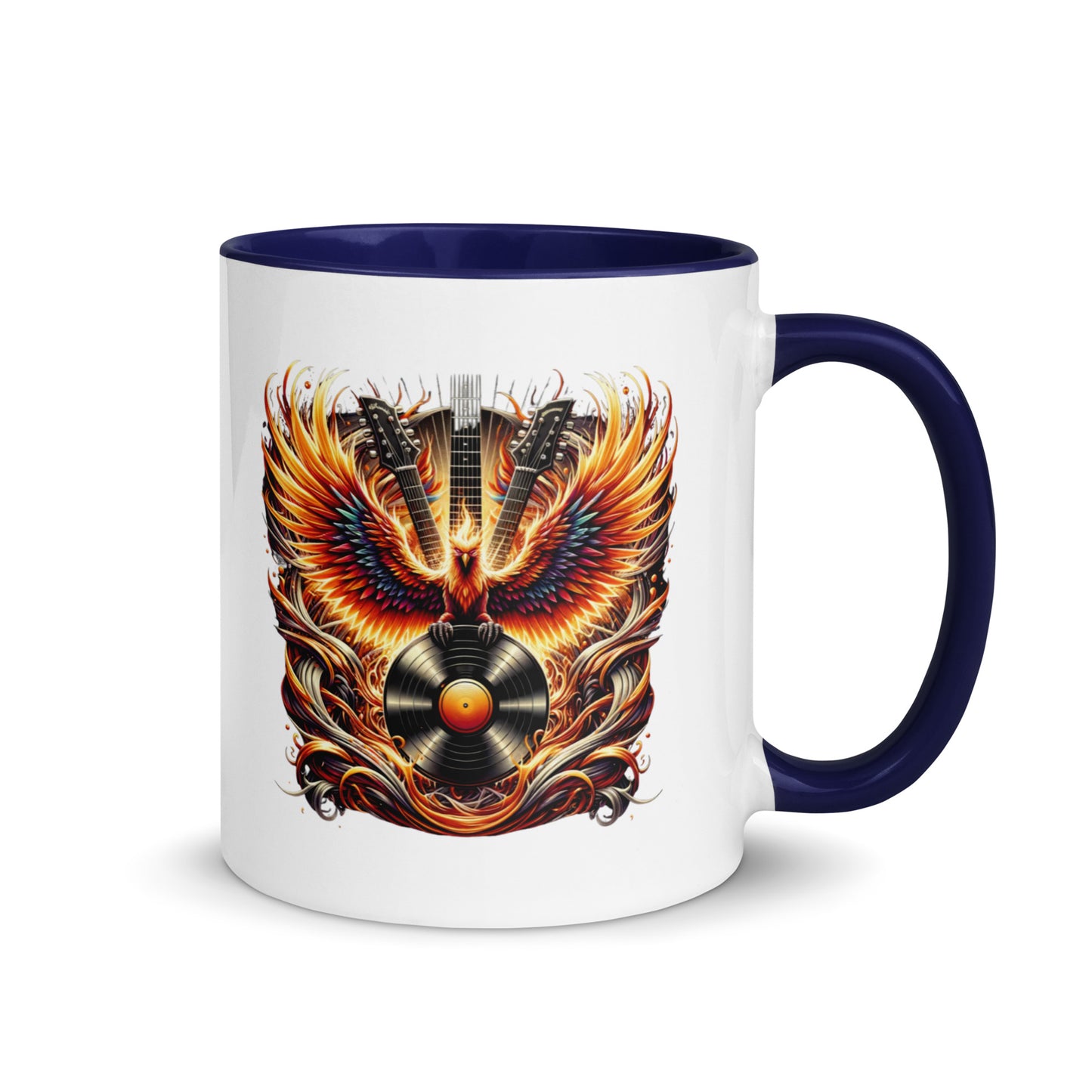 Guitar Eagle Flame Color Mug