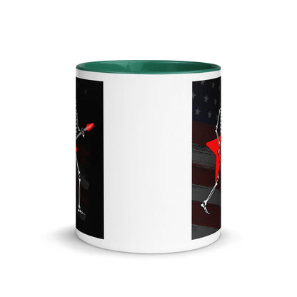 American Guitarist Skeleton Color Mug