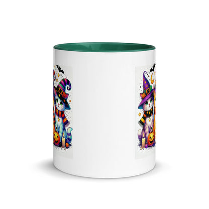 Halloween Cats in Witch Hats Color Mug