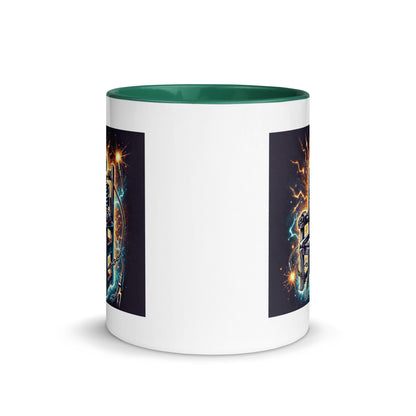 Halloween Skeleton Electric Chair Color Mug