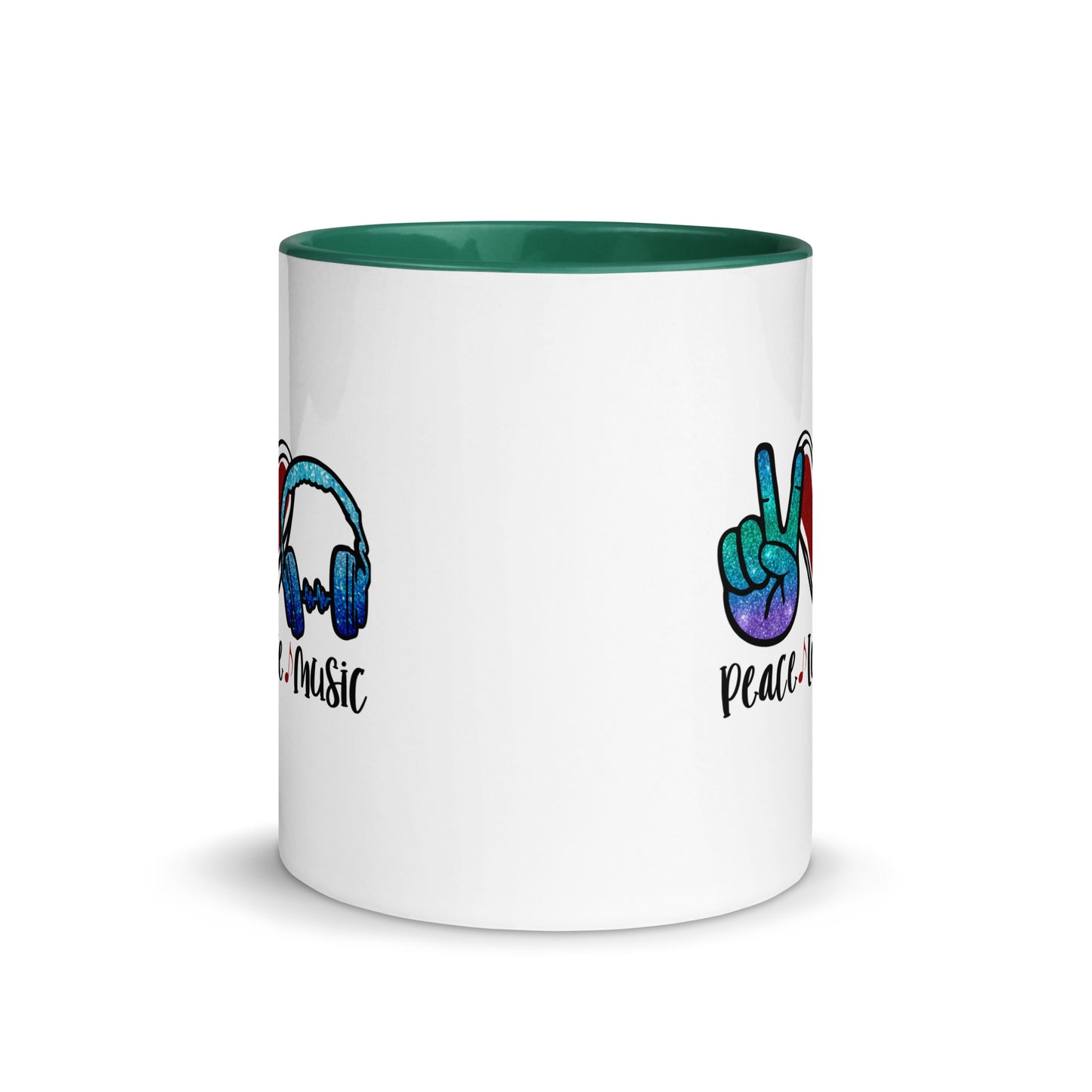 Peace Love Music Color Mug
