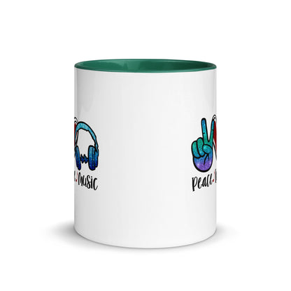 Peace Love Music Color Mug