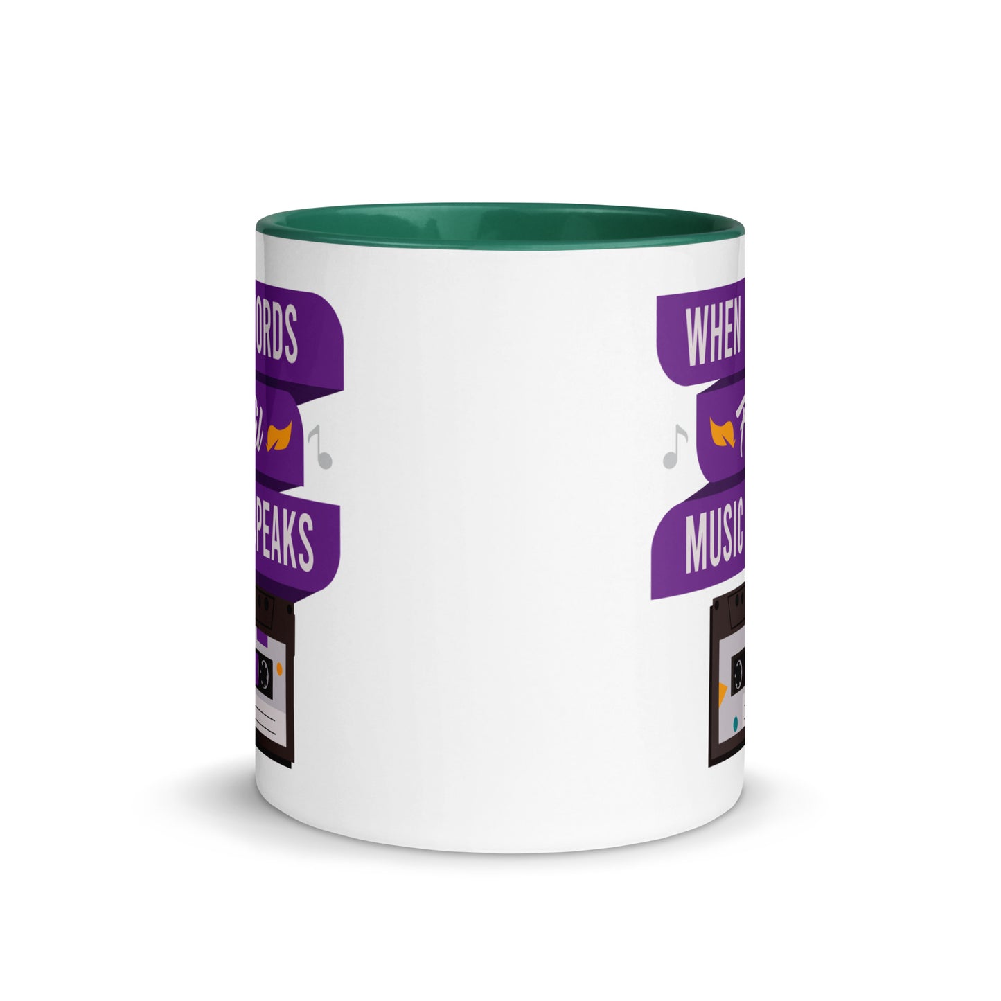 When Words Fail Music Speaks Color Mug