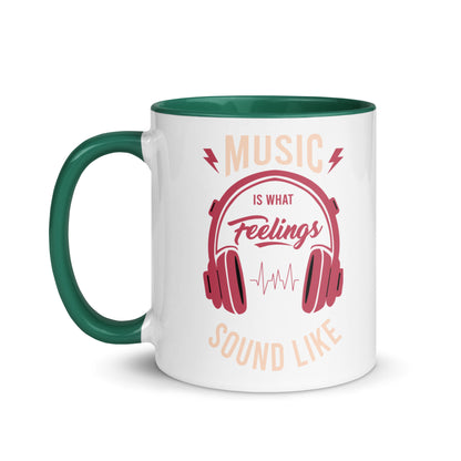 Music is What Feelings Sound Like Color Mug