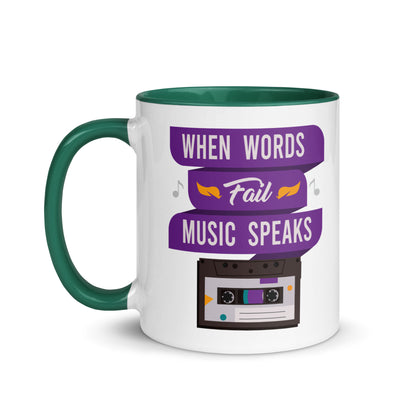When Words Fail Music Speaks Color Mug
