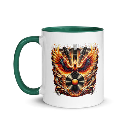 Guitar Eagle Flame Color Mug