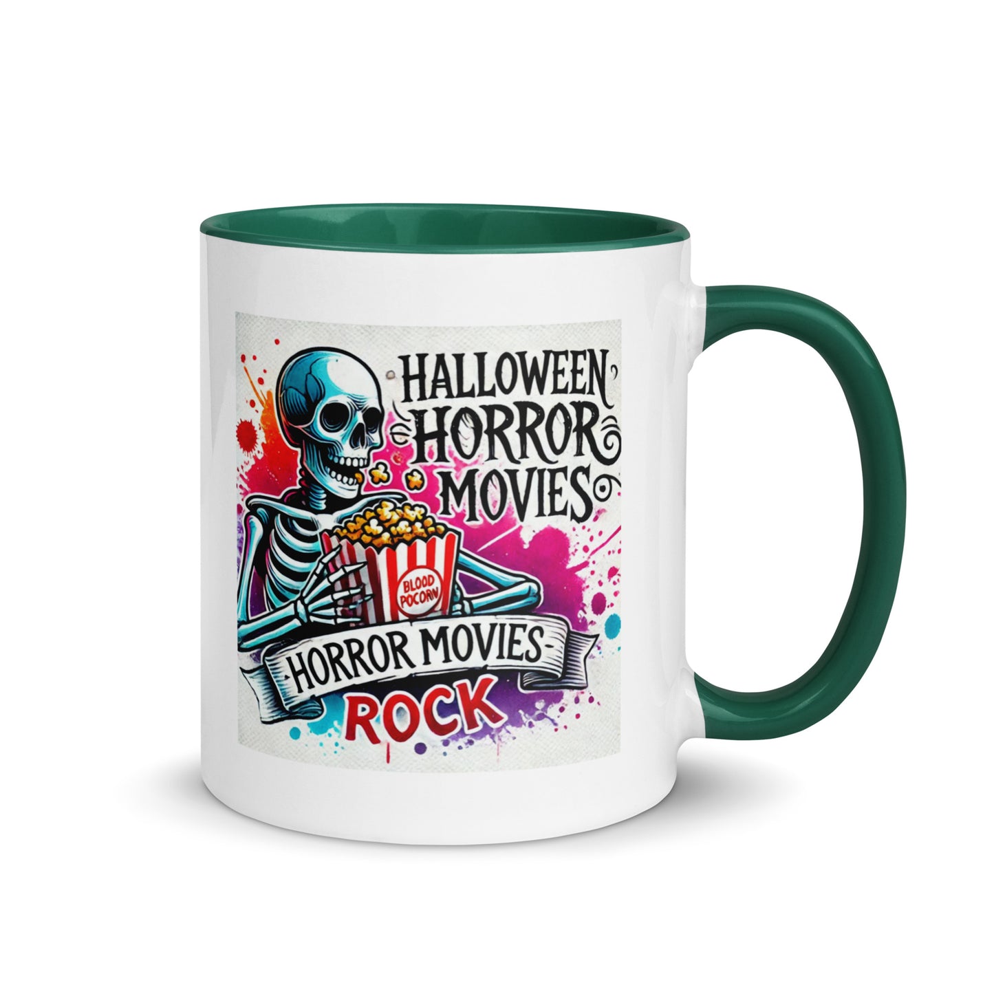 Halloween Movies Popcorn Color Mug