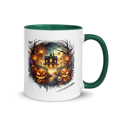 Halloween Scary House Color Mug