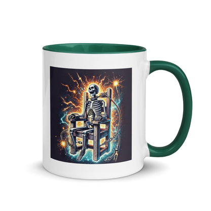 Halloween Skeleton Electric Chair Color Mug