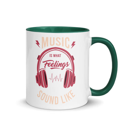 Music is What Feelings Sound Like Color Mug