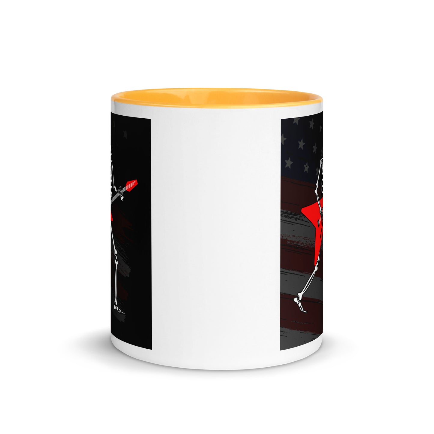 American Guitarist Skeleton Color Mug