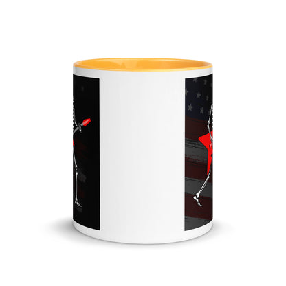 American Guitarist Skeleton Color Mug