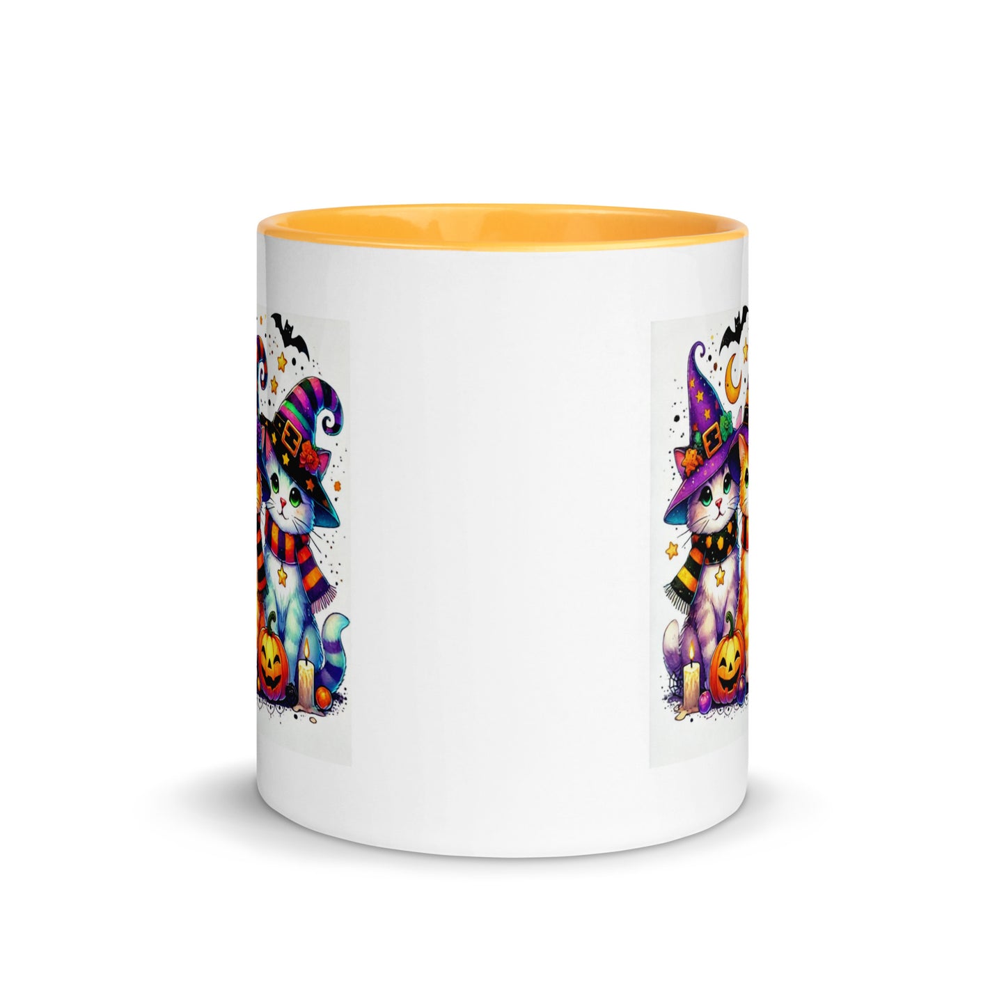 Halloween Cats in Witch Hats Color Mug