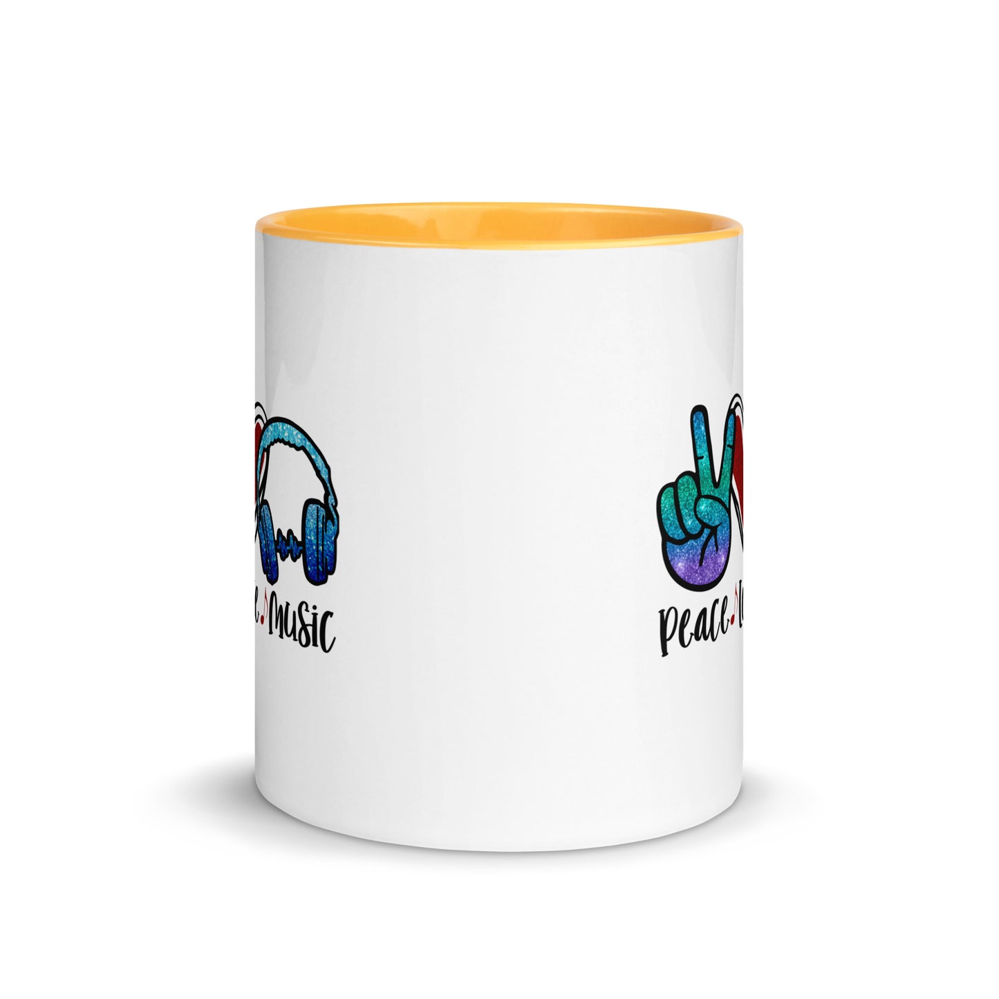 Peace Love Music Color Mug