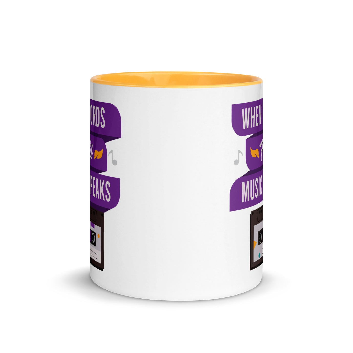 When Words Fail Music Speaks Color Mug