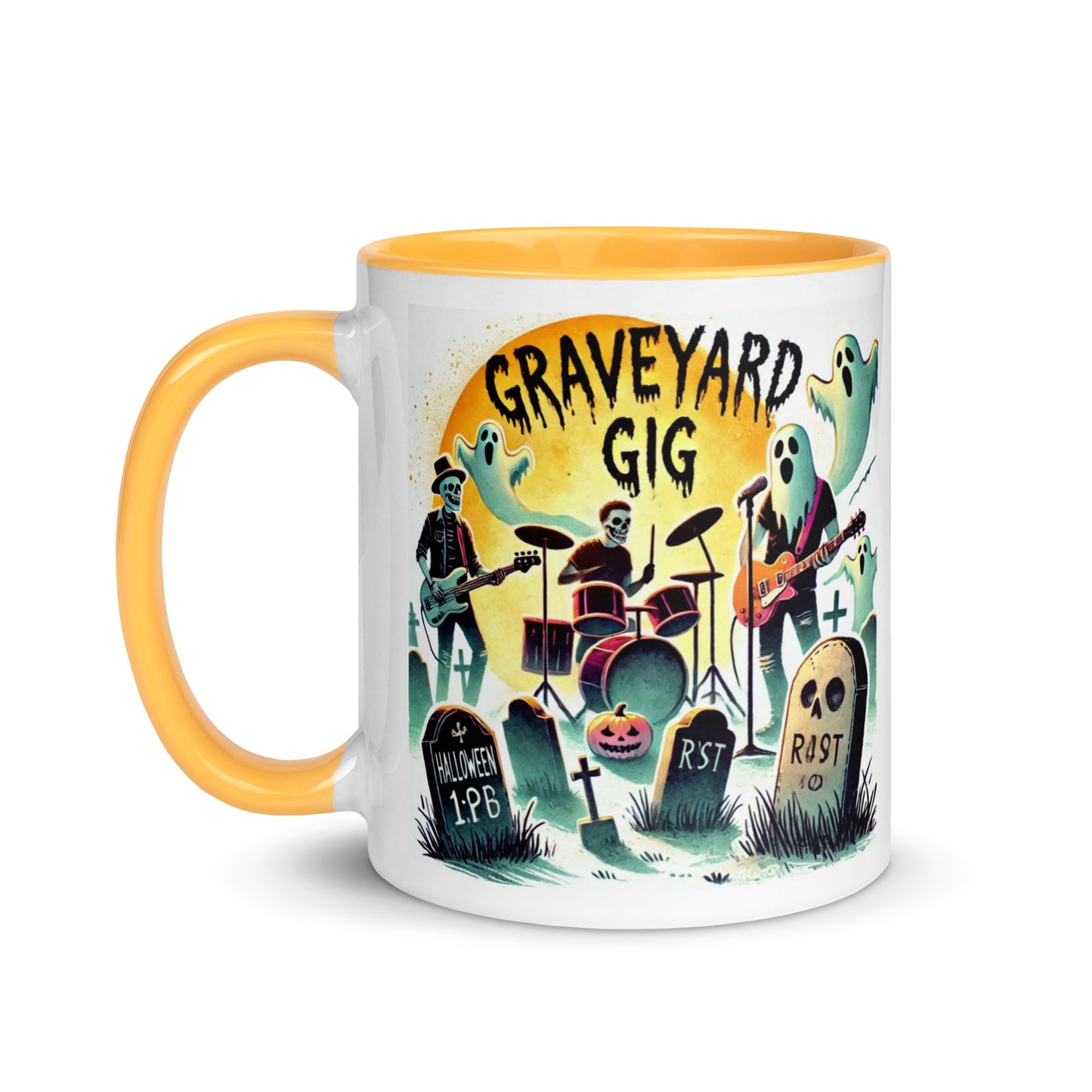 Ghosts and Tombstones Color Mug