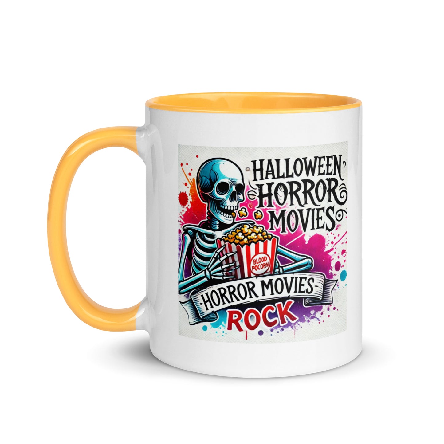 Halloween Movies Popcorn Color Mug