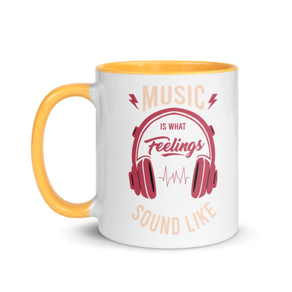 Music is What Feelings Sound Like Color Mug