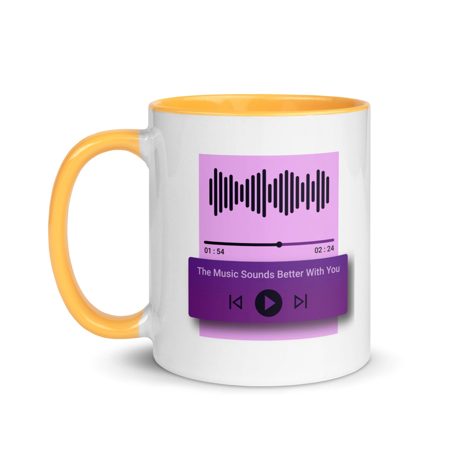 The Music Sounds Better With You Color Mug