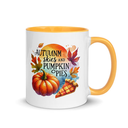 Autumn Skies and Pumpkin Pies Color Mug