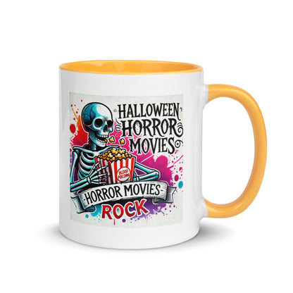 Halloween Movies Popcorn Color Mug