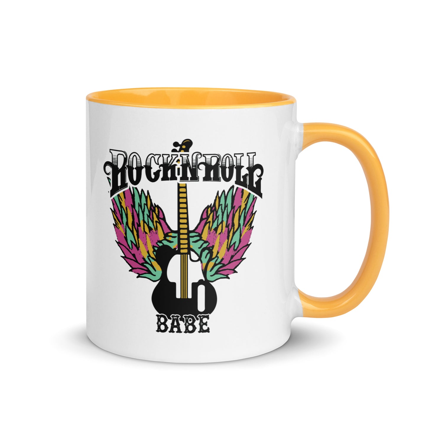Rock and Roll Babe Wings Color Mug
