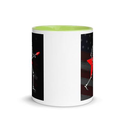 American Guitarist Skeleton Color Mug
