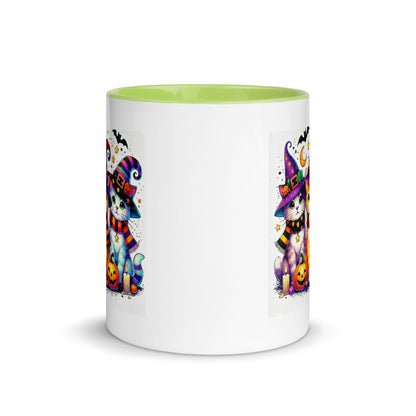 Halloween Cats in Witch Hats Color Mug