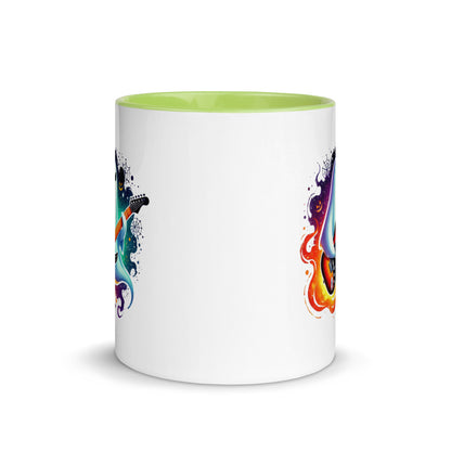 Halloween Ghost Shredding Guitar Color Mug
