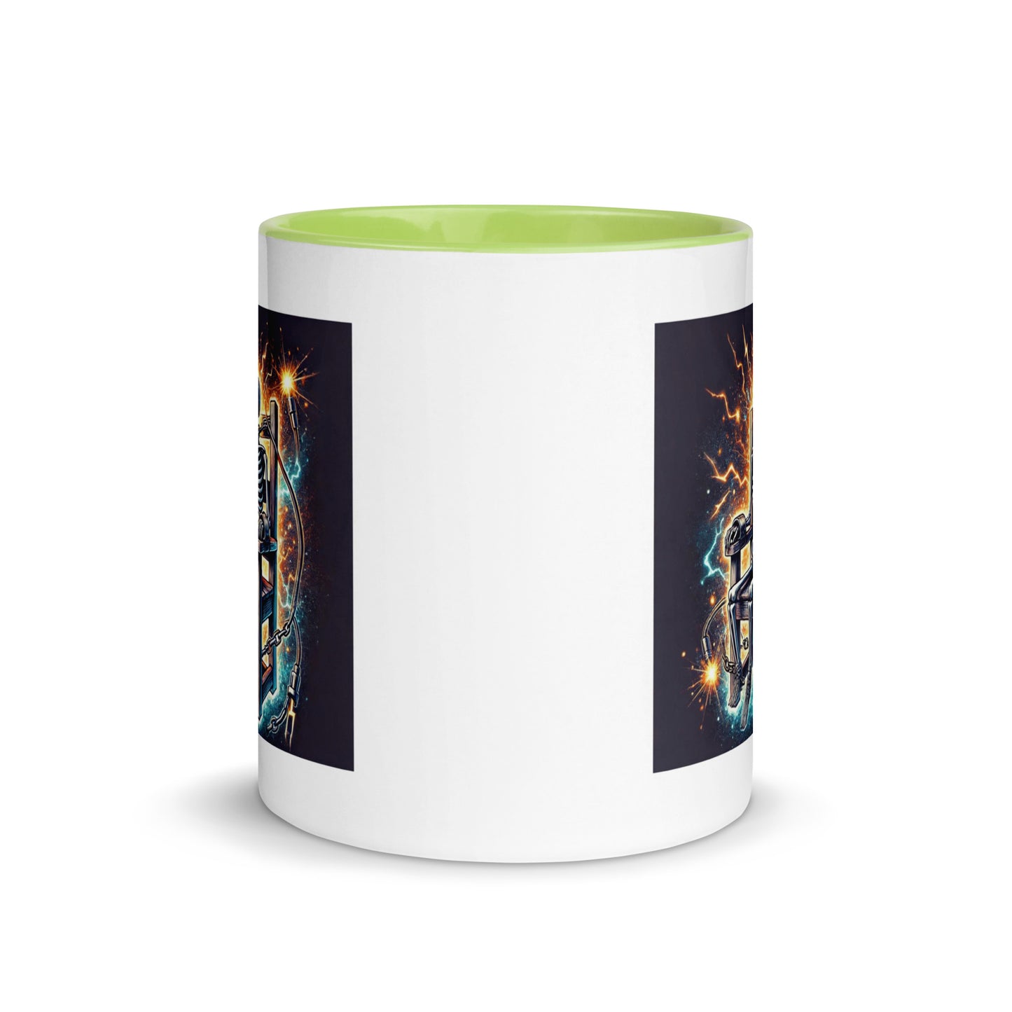 Halloween Skeleton Electric Chair Color Mug
