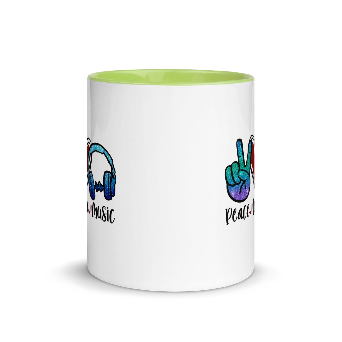 Peace Love Music Color Mug