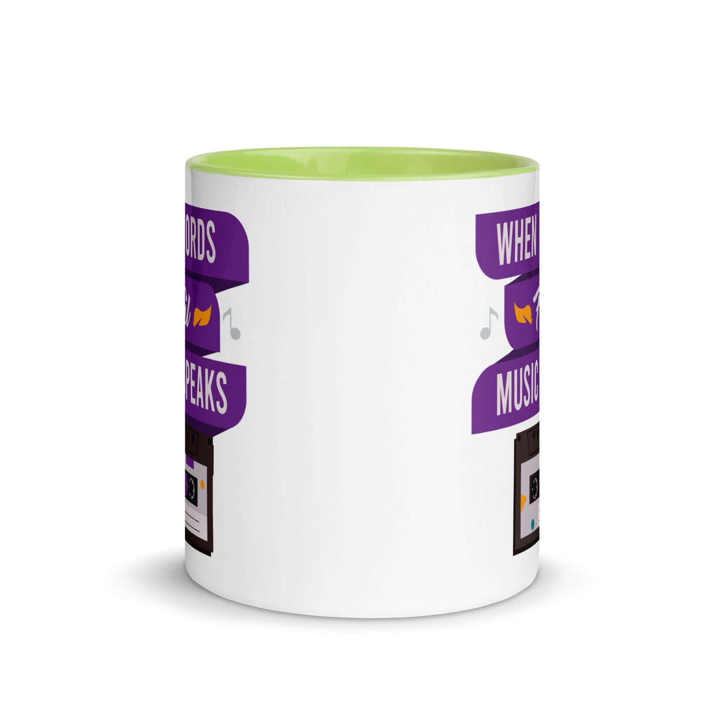 When Words Fail Music Speaks Color Mug