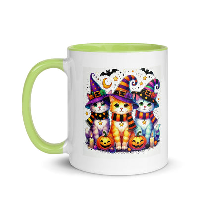 Halloween Cats in Witch Hats Color Mug