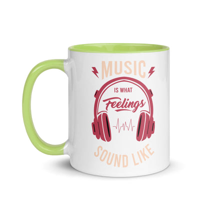 Music is What Feelings Sound Like Color Mug