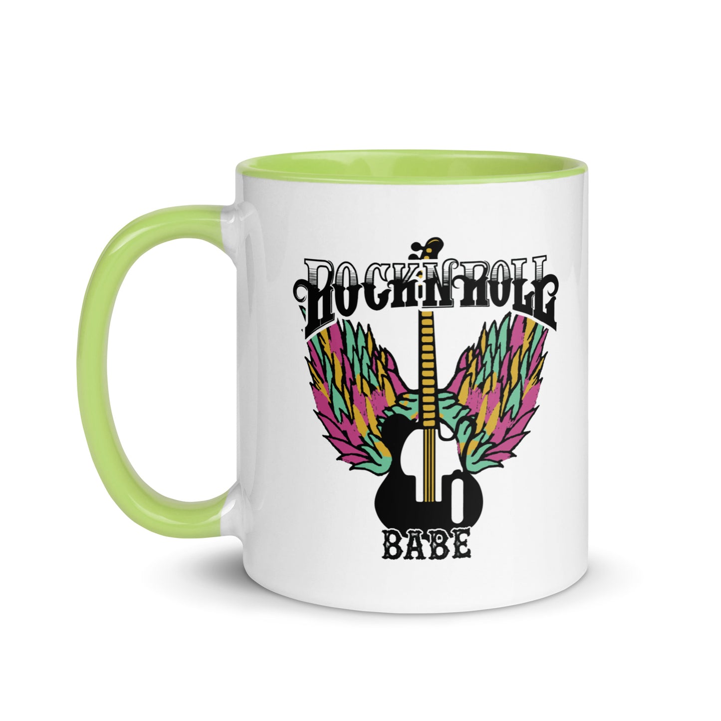 Rock and Roll Babe Wings Color Mug
