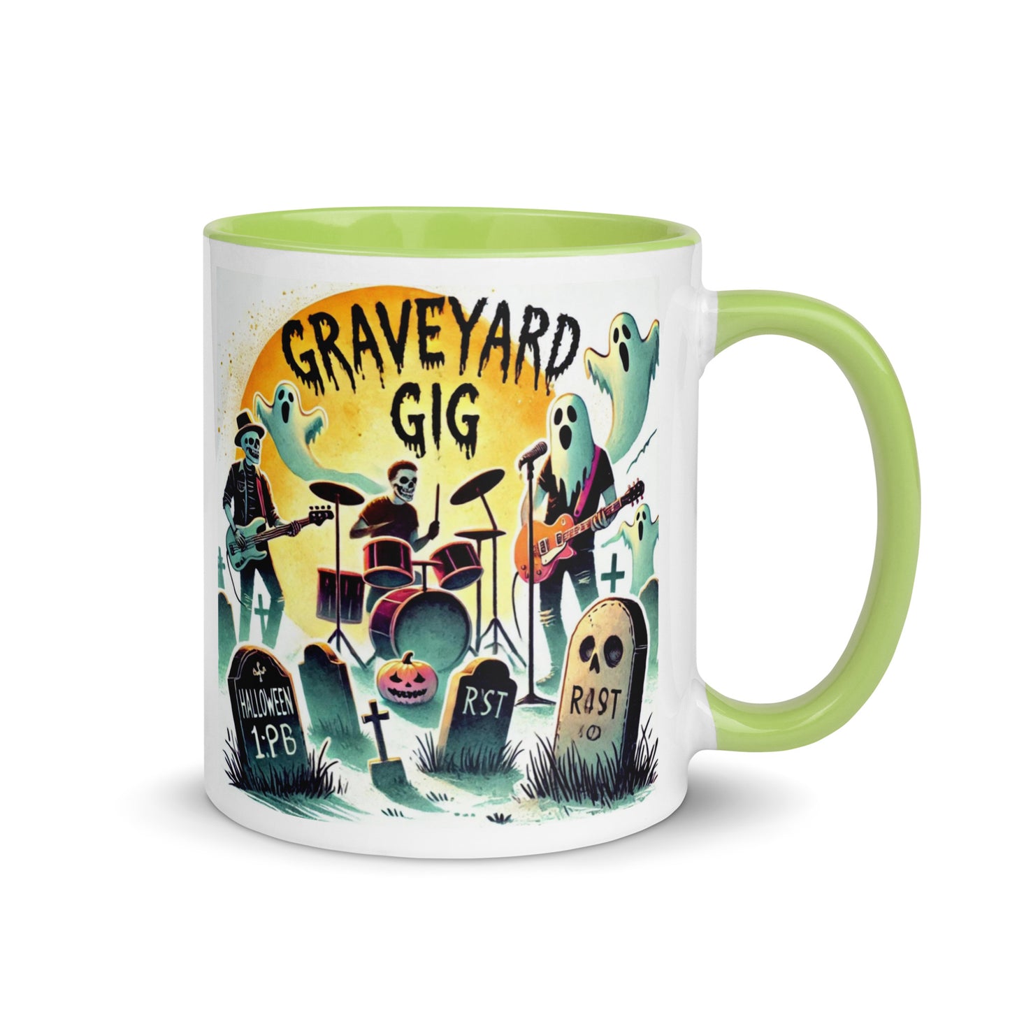Ghosts and Tombstones Color Mug