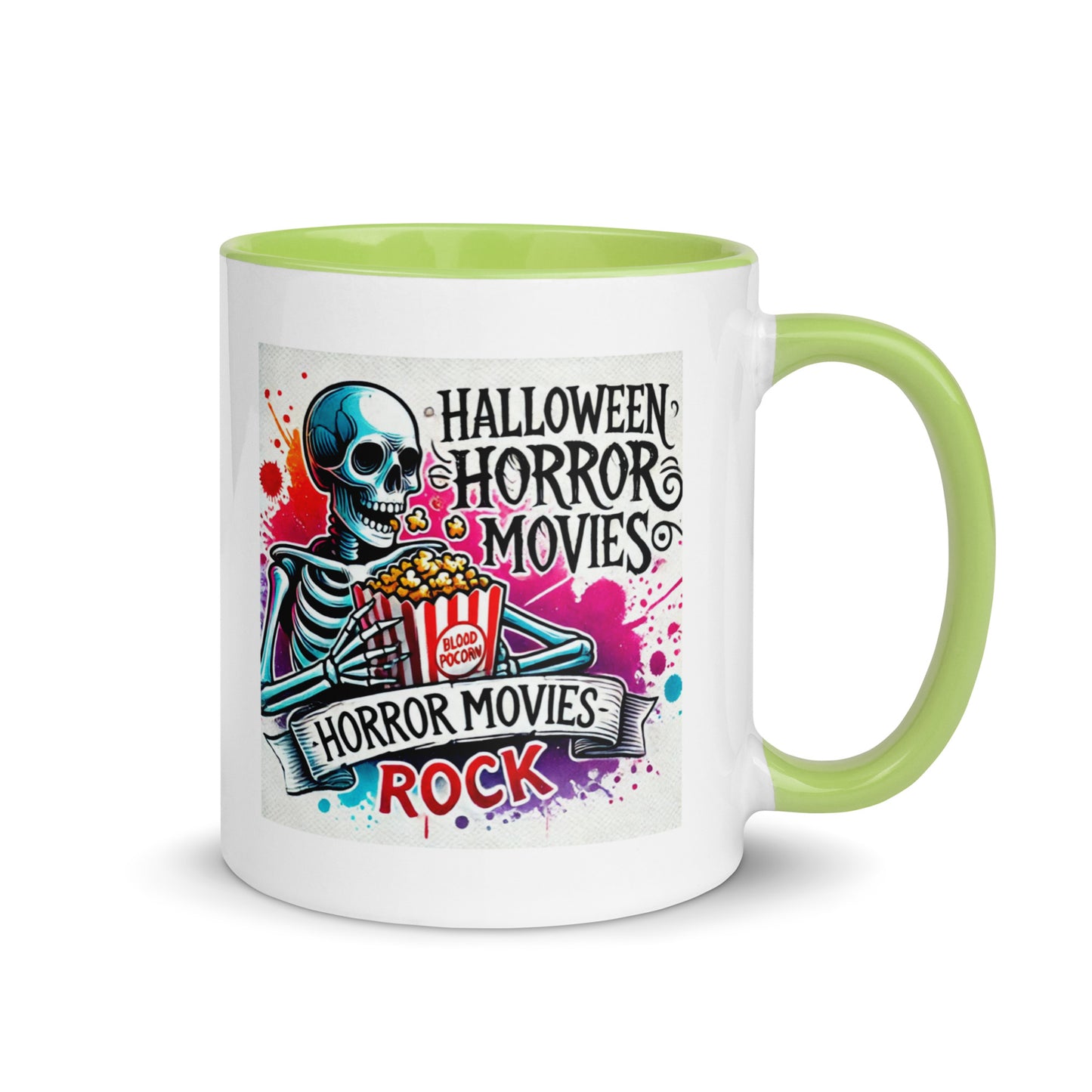 Halloween Movies Popcorn Color Mug