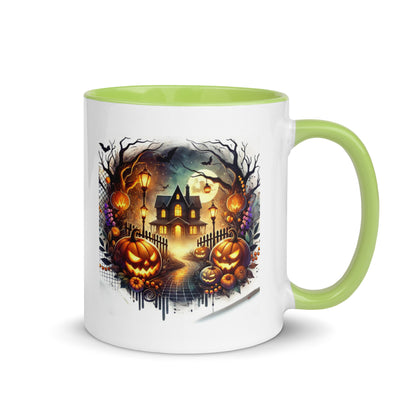 Halloween Scary House Color Mug