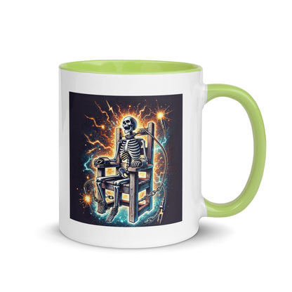 Halloween Skeleton Electric Chair Color Mug