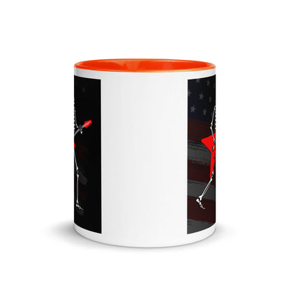 American Guitarist Skeleton Color Mug