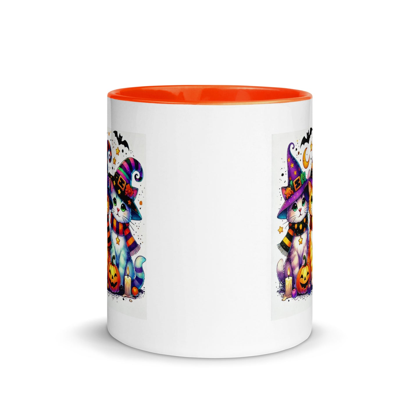 Halloween Cats in Witch Hats Color Mug