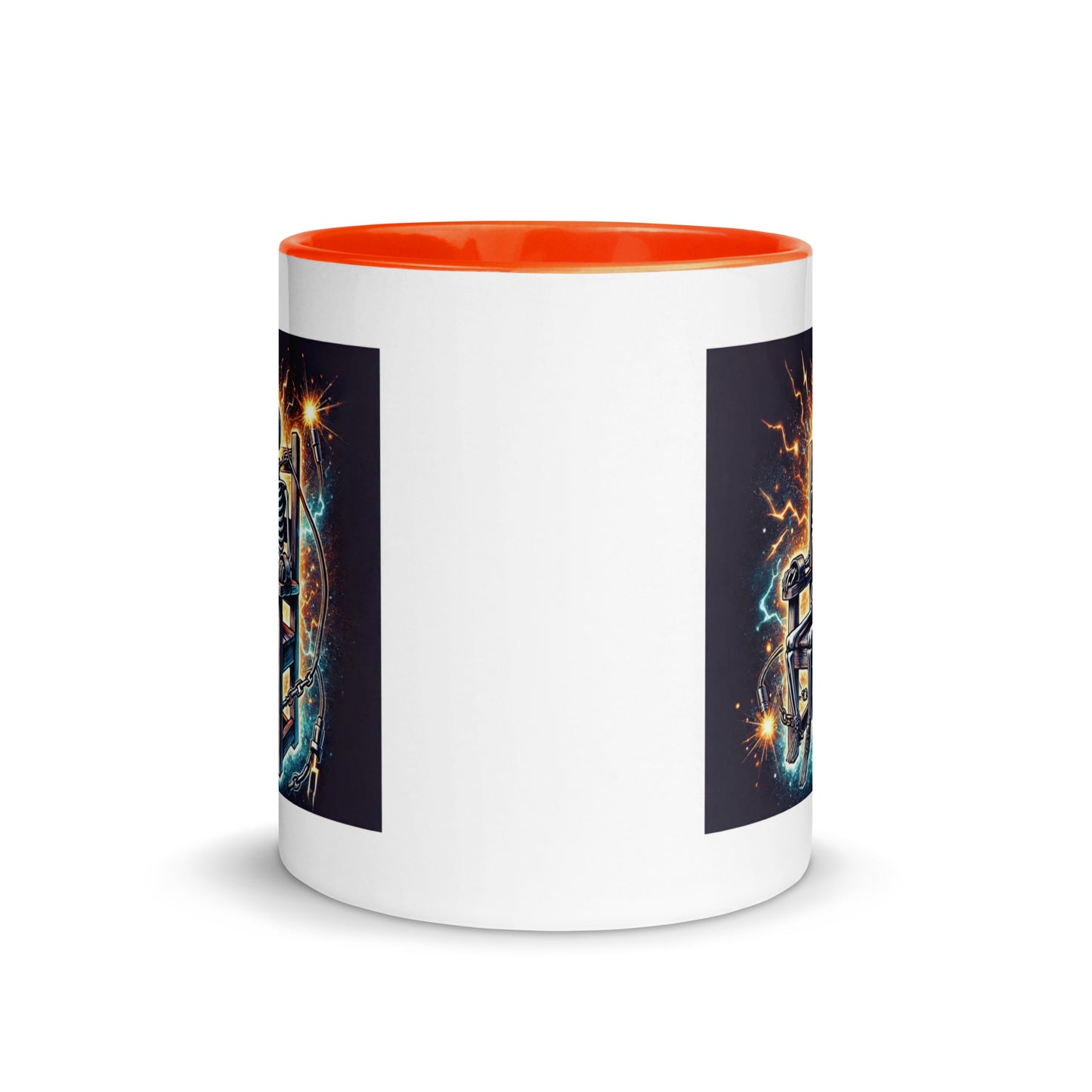 Halloween Skeleton Electric Chair Color Mug