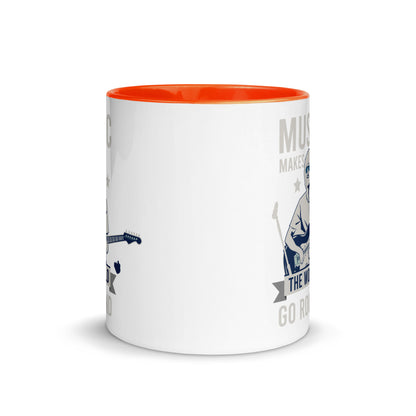 Music Makes The World Go Round Color Mug