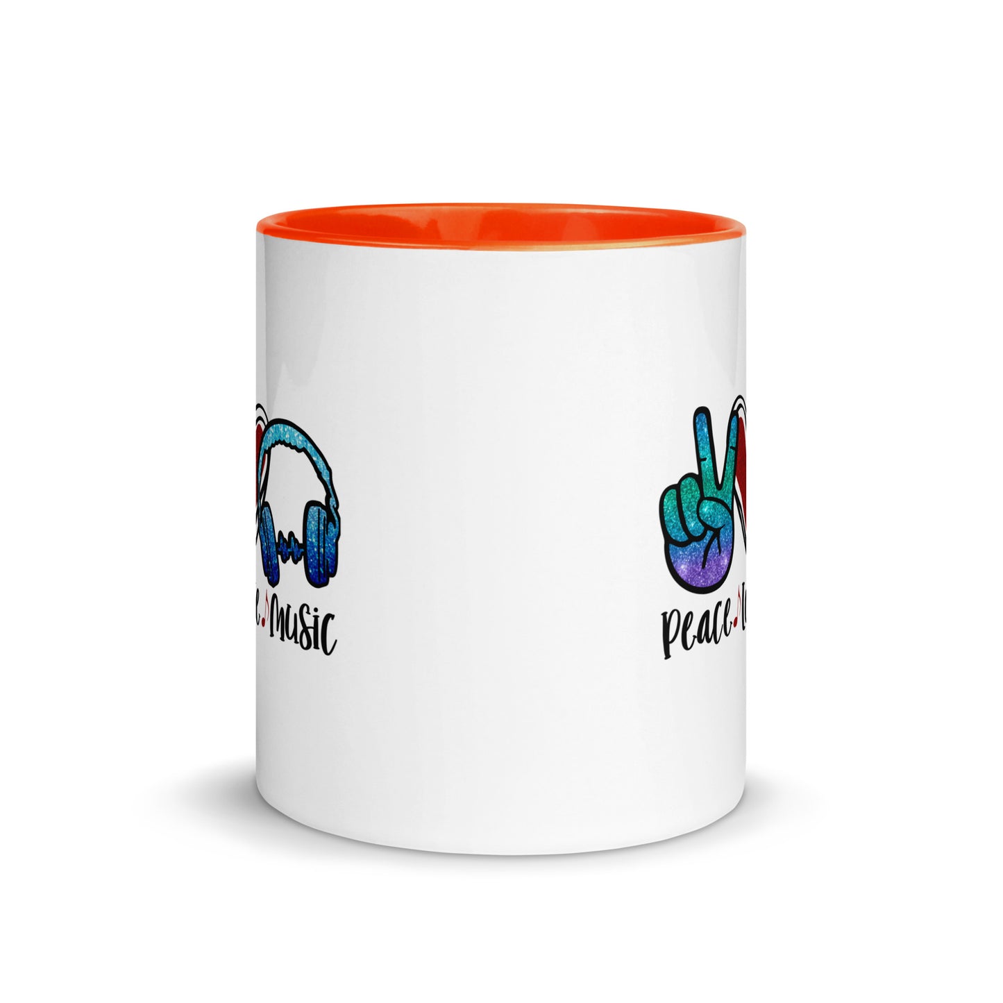 Peace Love Music Color Mug