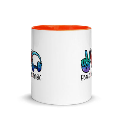 Peace Love Music Color Mug