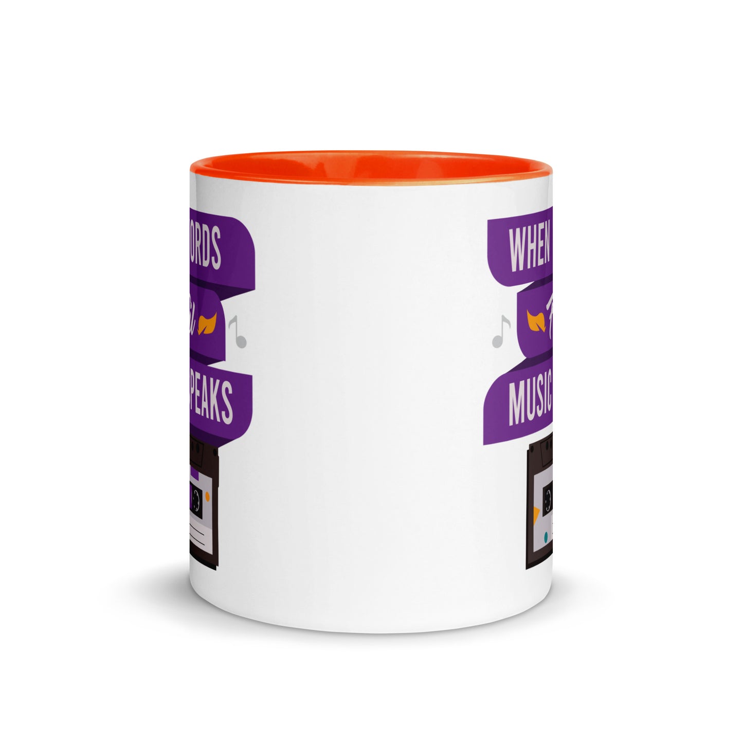 When Words Fail Music Speaks Color Mug